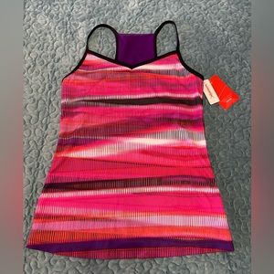 Xersion JCP Womens Performancewear Tank Activewear Top Size S Multi Color